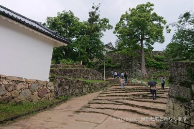 滋賀県 彦根城 表門参道　石段