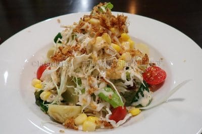 鹿児島県 沖永良部島 gusto ハーフ野菜サラダ400円