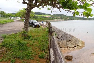 沖縄県 石垣島 名蔵湾の東小屋パーキング