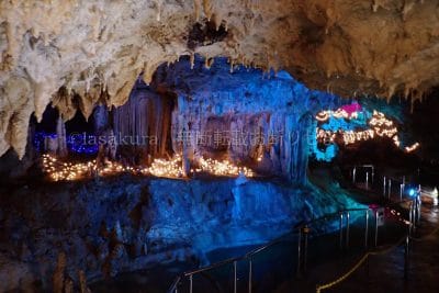 沖縄県 石垣島 石垣島鍾乳洞 仙境の広場 イルミネーション