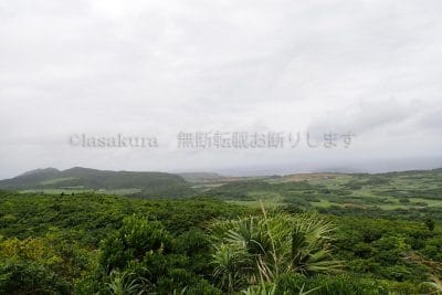 与那国島 インビ岳周辺から海を見る