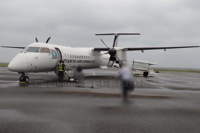 日本航空（JAL）グループのRAC 琉球エアーコミューターのプロペラ機