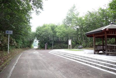 北海道 利尻島 富士見休憩所 サイクリング 利尻富士自転車道 富士見休憩所 地図 看板グ 利尻富士自転車道