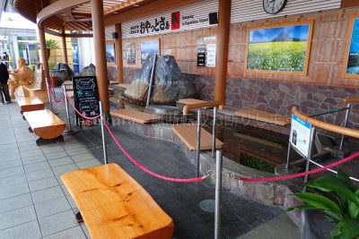 鹿児島県 鹿児島空港 足湯 西郷さん