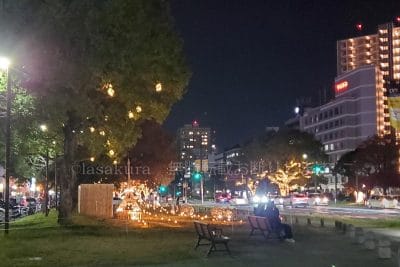 スターリーフォレスト "Bomboo Lamp" Eサイド「たけはら憧憬の路　～町並み竹灯り～」