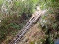開聞岳登山道の梯子